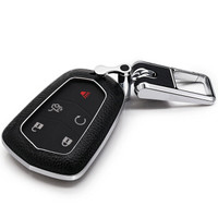 赛邦 SAIBON 凯迪拉克钥匙包 SRX XTS CTS ATS ATS-L 专用真皮钥匙套 男女适用 汽车用品