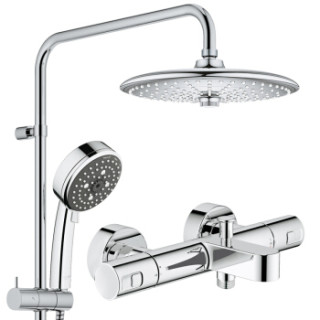 高仪(GROHE)淋浴花洒 德国高仪恒温38°龙头花洒淋浴喷头套装 260大顶喷3出水