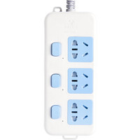 公牛   插座GN-314独立开关  3位X15孔  ｛无线｝ 插排插线板排插接线板