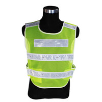 谋福  8681   LED带灯反光马甲 施工环卫反光衣 骑行安全服（带灯款 反光背心）