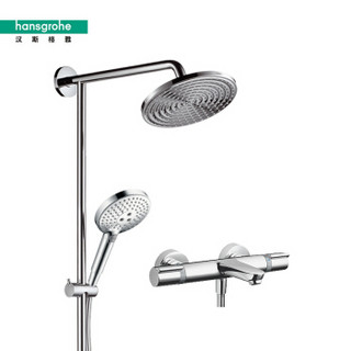 hansgrohe 汉斯格雅 飞雨系列 26168007+15348000 沐浴花洒套装