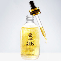 九叶草 24K黄金金箔精华液 100ml （提亮肤色 收缩毛孔 补水保湿 抗皱 去细纹）玻尿酸烟酰胺原液男女修复