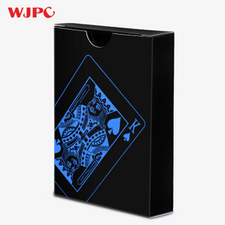 扑克牌 黑色塑料扑克 防水可水洗 创意近景 魔术道具 花切牌正品