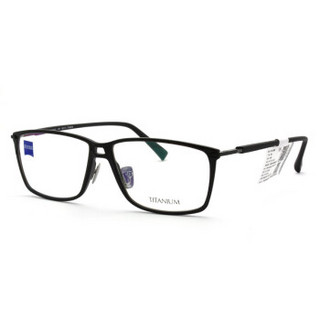 蔡司眼镜（Zeiss Eyewear）男女款 全框黑色镜框黑色镜腿眼镜框眼镜架 ZS-75012-F991 58MM