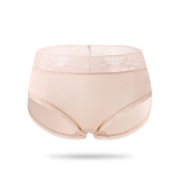 金三塔 女式内裤真丝高腰三角内裤  NZF9A209  肤色1105 XL