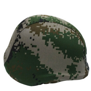 德艾特 （松紧带款）德式执勤头盔 战术防爆头盔 保安执勤头盔 丛林迷彩款