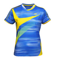 YONEX 尤尼克斯 羽毛球服新款运动服女吸汗速干时尚情侣短袖T恤 210229BCR-002 蓝色 M码