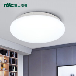 雷士(NVC)led吸顶灯具客厅灯饰阳台灯简约现代家用圆形房间 卧室灯 现代简约亚克力温馨灯具 16W白光6500K