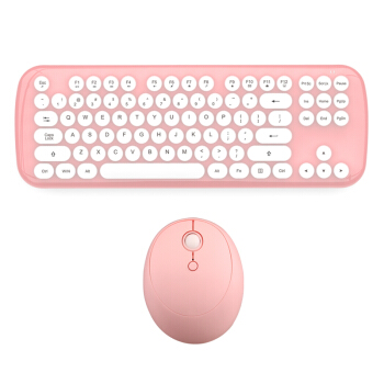 MOFii 摩天手 Candy  X 2.4G无线键鼠套装 白粉色