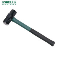 世达(SATA)纤维柄八角锤 16磅木柄石工锤木工铁榔头长方型建筑锤石工锤子92349 现货