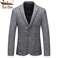 金盾（KIN DON）西服 男新款修身小西装外套商务帅气上衣 216XF810 灰色 3XL