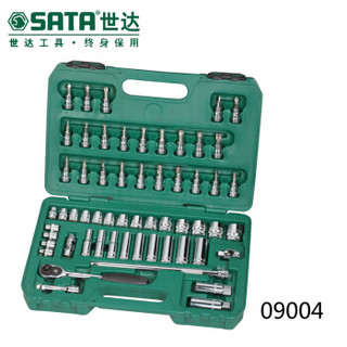 世达（SATA）58件10MM系列套筒组套  09004 绿色