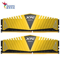 ADATA 威刚 DDR4 3000  16GB (8GBx2)套装 台式机内存 XPG-Z1 游戏威龙(金色)