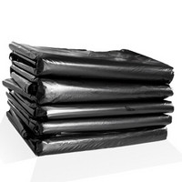 众诺中田 垃圾袋黑色塑料袋平口加厚60*80CM-100只