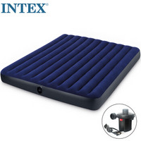 INTEX 自动充气床垫户外充气床露营防潮垫子家用气垫床  (蓝色)64758