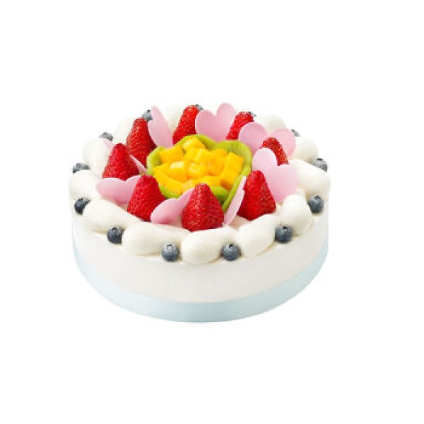商品好利来 水果风车20cm玫瑰慕斯 芒果口味生日蛋糕仅限北京订购