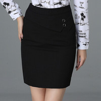 BANDALY 2019夏季新品女装半身裙女韩版时尚夜店风短裙一步裙包臀 kkcxj31316 黑色 XXXL