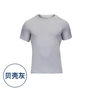 居可衣（JOCKEY）男士短袖T恤单条装 523 贝壳灰 XL