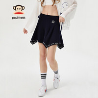 Paul Frank 大嘴猴 自然腰A型短裙不规则半身裙 PFCBQ191344W  藏青色 M 