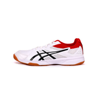 ASICS 亚瑟士 19新款男女羽毛球鞋COURT BREAK缓震耐磨防滑运动鞋1071A003-110 白黑红 45