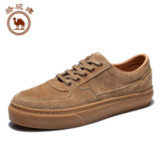 CAMEL 骆驼 小白鞋男韩版潮流休闲时尚运动系带 W912659010 棕色 42/260码