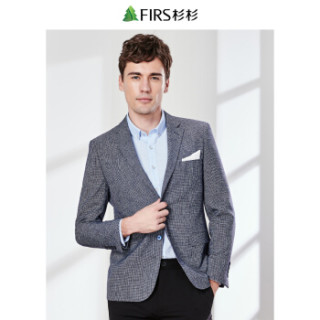 杉杉(FIRS)单西男 2019春季新款商务休闲西服 XDX8801048-1 蓝色48B(175/96B)
