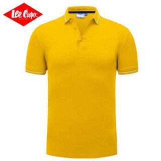 Lee Cooper    短袖POLO衫2019新款时尚休闲打底衫潮流百搭款 LZ-2758 蛋黄 L