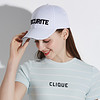 纪维希（Jiweixi）帽子 男女棒球帽韩版潮字母刺绣鸭舌帽户外运动嘻哈帽时尚遮阳帽 JWX705 白色