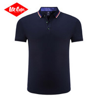 Lee Cooper     短袖POLO衫2019春季新款POLO衫时尚翻领宽松款商务休闲 LZ-8009 藏蓝 XL