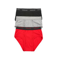 GIORDANO 佐丹奴 内衣男式内裤 三角男装三条装宽橡筋腰头三角裤亲肤底裤