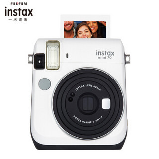 富士INSTAX 立拍立得 一次成像相机 MINI70相机 皓月白