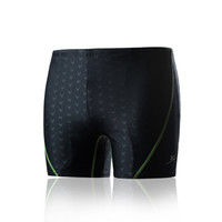 弈姿游泳裤 泳池专用 超强抗氯 鲨鱼皮 男平角泳裤加大码 黑色 XXXL Ezi8059