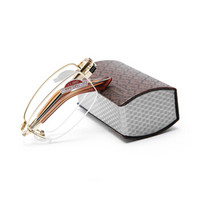 夕阳红老花镜男女通用 半框折叠便携眼镜 PC高透镜片 CX5301 100度