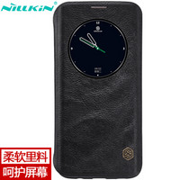 耐尔金（NILLKIN）三星S7edge手机壳 秦系列手机保护皮套 黑色