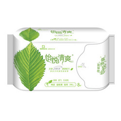 倍舒特 怡悦系列 薄荷清爽 棉柔极薄夜用卫生巾 290mm 8片 *2件