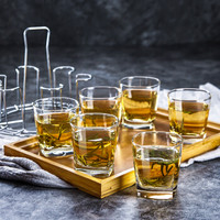 Ocean泰国进口玻璃水杯果汁杯牛奶杯酒杯四方茶杯295ml六只套装