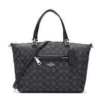 COACH 蔻驰 女士灰色织物中号手提单肩斜挎包 58875 SVDK6