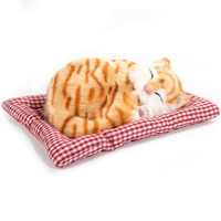 卡莱饰 时尚汽车摆件炭包公仔猫狗 仿真狗车载车上车内装饰品新车除味碳包 喵星人-黄猫