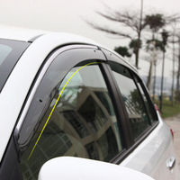 华饰 马自达CX-4晴雨挡 马自达CX-4车窗雨眉雨挡 注塑带亮条遮雨挡  汽车改装专用配件