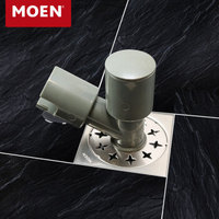 摩恩（MOEN）3998 防臭洗衣机地漏 大流量不锈钢四防地漏