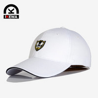 艾可娃（IKEWA）BQM132 男士帽子户外防晒遮阳太阳帽运动休闲棒球帽鸭舌帽钓鱼帽 白色