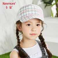 卡蒙（Kenmont）km-4621 3-6岁儿童帽子女夏季宝宝卡通鸭舌帽可爱猫咪刺绣防晒棒球帽 浅灰色 可调节52cm