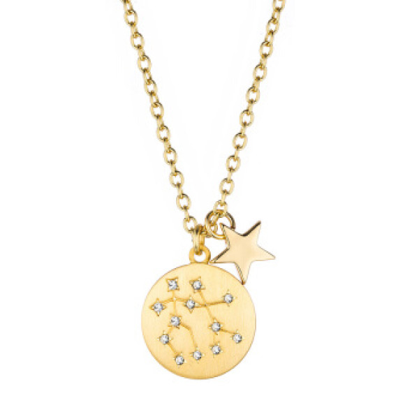 商品glam ever 你的专属系列 金色双子座项链情人节礼物送女友 mn1805