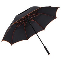 美度（MAYDU）1米35大型高尔夫晴雨伞 创意男士商务防风长柄雨伞 M1128黑色