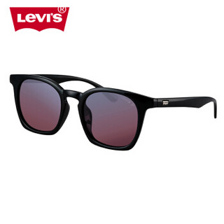李维斯（Levi's）太阳镜 男女款黑色框蓝粉双色渐变片板材偏光墨镜LS99043 C01P 50