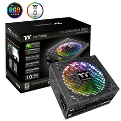 Tt（Thermaltake）额定1050W TPI RGB PLUS 1050W电源（白金认证/全模数位/日系电容/RGB PLUS风扇/十年质保)