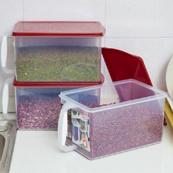 禧天龙Citylong 收纳箱冰箱保鲜盒塑料收纳盒 食品储物盒杂粮收纳箱 4个装 6L4089