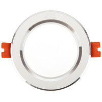 佛山照明(FSL)筒灯LED天花灯走廊过道玄关灯3W2.5寸调光变色白玉银边 单只装