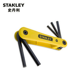 史丹利（STANLEY）5件套英制折叠式内六角扳手3/16-3/8 艾伦扳手套装 69-260-23C