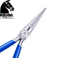 马牌（KEIBA）进口电子长嘴钳M-616尖嘴钳(内斜齿牙)长咀钳子 6寸 150mm